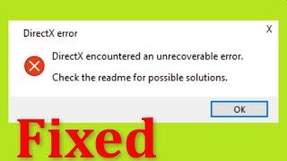 How To Fix DirectX Encountered an Unrecoverable Error - Call Of Duty - WARZONE