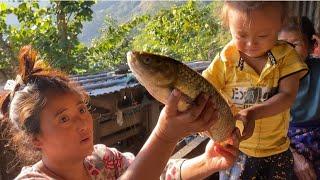 Bantrul kati bacy aaju ropna kam organic fish  special dish@oye village life