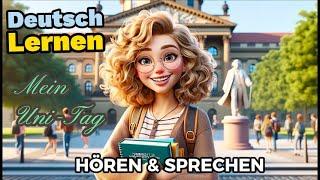 Mein Uni-Tag| Deutsch Lernen| Sprechen & Hören| Deutschkurs| Geschichte & Wortschatz