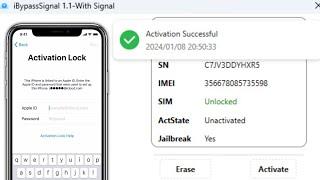 NEW iCloud Tool Bypass Windows With Signal/Sim/Network on iOS 17/16/15 iPhone/iPad /iBypass Signal