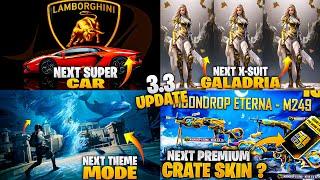 PUBG 3.3 UPDATE | NEXT SUPER CAR | ATLANTIS MODE | GALADIAR X-SUIT LEAKS PUBGM/BGMI #leaks #pubg