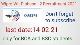 Wipro WILP 2021 phase -2 Recruitment||what is WILP|| How to apply for WILP