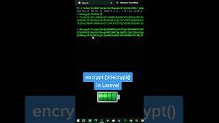 encrypt()/decrypt() in Laravel #laravel  #webdevelopment #development #tricks #tips