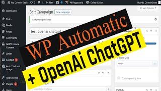 How to Use Wordpress Automatic Plugin with OpenAi ChatGPT Autoblog Tutorial