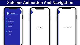 Sidebar Animation & Navigation | Flutter UI