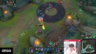 Faker outplaying Akali with his insane reaction time