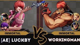 KOFXV️A.E LUCKBY (Isla/O.Shermie/Shermie) vs WORKINGMAN (Ralf/Beni/Heidern)️Replay Match - 09/24