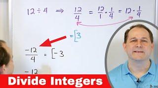 Dividing Integers (Negative & Positive Numbers) - Quick & Easy Method