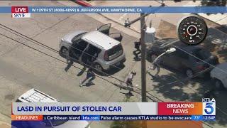 Stolen Kia leads police on high speed chase through L.A. County