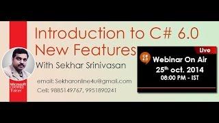 Introduction to the New Features of C# 6.0