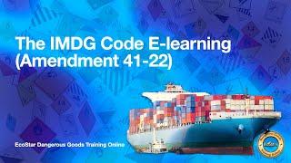 IMDG Code Online Training 2023 and 2024