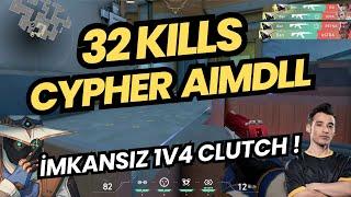 AIMDLL CYPHER İLE RADIANTLARA OYUNU ÖĞRETİYOR ! 32 KILLS TAKIMI TAŞIYAN AIM VALORANT