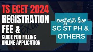 TS ECET 2024 Application Fee EXPLAINED! (FDH & B.Sc. Maths) + EASY Filling Guide 