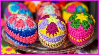 THESE EGGS WILL MAKE YOU HAPPY! A BEAUTIFUL GIFT FOR EASTER! HOW TO CROCHET AN EASTER EGG! TUTORIAL