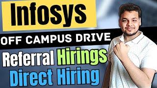 Infosys Hiring Freshers | OFF Campus Drive For 2024 , 2023 , 2022 Batch Hiring| Latest 2024 Batch