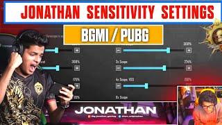 Jonathan Gaming Sensitivity Settings |  Bgmi Sensitivity Settings | Jonathan Sensitivity 2025