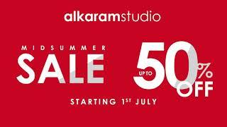 Alkaram Studio  - Mid Summer Sale Get Up To 50% Off - Starting 1st July