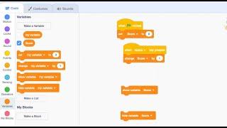 Scratch coding - How to create and use variables in Scratch