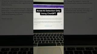 how to bypass ai detection chatgpt (AI plagiarism)#shorts