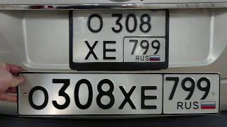 Поставил квадратный номерной знак на европейский автомобиль (полный обзор)