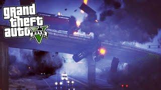 GTA 5 Mods - SUPER TORNADO WRECKS TRAIN! (GTA 5 Disaster Mod)