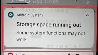 How To Fix Storage space running out | Some system functions may not work problem solve