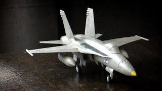 F-18 Самолёт из скульптурного пластилина