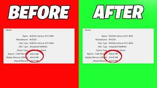 Increase Dedicated Video Memory VRAM on Windows 11 How To | NEW 2025