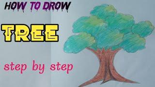 how to drow  tree#2024shorts #easydrawing #art #RK Art#