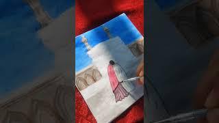 Painting with Watercolor cakes camel#islamicshorts #arabiccalligraphyart #drawing