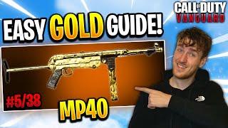 HOW TO GET GOLD MP40 FAST! Vanguard Atomic Camo Guide! #5/38 (Best MP40 Class Setup)