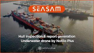 Hull inspection & report generation ️Underwater drone by Delair Marine