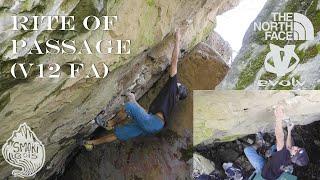 Rite of Passage (V12 FA) - Ethan Salvo Sends the Infamous Stairwell Project!