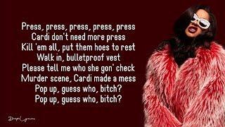 Cardi B - Press (Lyrics) 