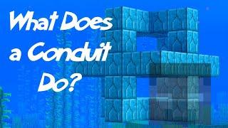 MINECRAFT | What Does a Conduit Do? 1.17.1 Tutorial