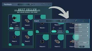 Responsive Modern Ecommerce Watch Website HTML CSS JavaScript - PART 5 #ecommerce
