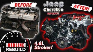 Jeep XJ Time-lapse Engine Rebuild, 4.0L Stroked to 4.6L | Redline Rebuild