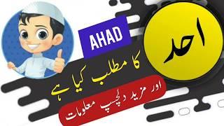 Ahad name meaning in urdu and lucky number | Islamic Boy Girl Name | Ali Bhai