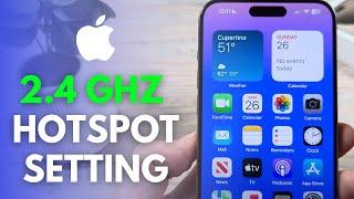 How To Change 5 GHz Hotspot To 2.4 GHz On iPhone