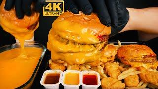 ASMR | Cheese Cheese Cheese Cheeseburger mukbang | no talking eating sounds