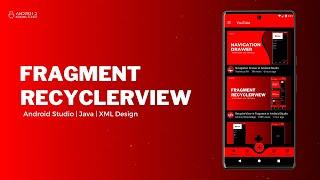 RecyclerView in Fragment in Android Studio using Java | YouTube Clone