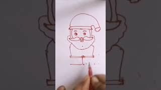 Santa Claus drawing from Dots #shorts #viral #dotsdrawing