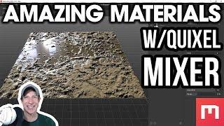 Amazing CUSTOM MATERIALS with Quixel Mixer!