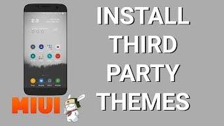 How to apply third party miui theme without developer option.