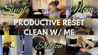 RESET my apartment w/ me for a PRODUCTIVE week ahead as a SINLGE MOM!