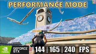 GTX 1660 Super Fortnite PERFORMANCE MODE Tested | 240, 165, 144 FPS