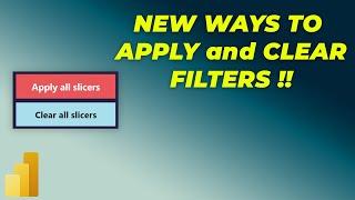 NEW Ways to Apply Filters in Power BI | APPLY ALL & CLEAR ALL button | MiTutorials