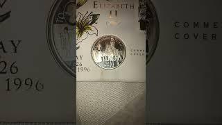 Queen Elizabeth 70th birthday silver 50p St. Helena 1996. #coin #collection #silver