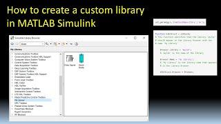 How to add your own library in MATLAB Simulink Library Browser ( Create Custom Library )