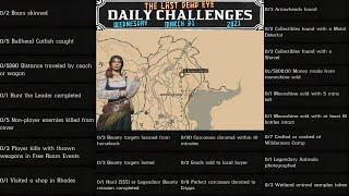 Bullhead Catfish Boar Madam Nazar Locations Daily Challenges RDR2 Red Dead Online (3/31/21)